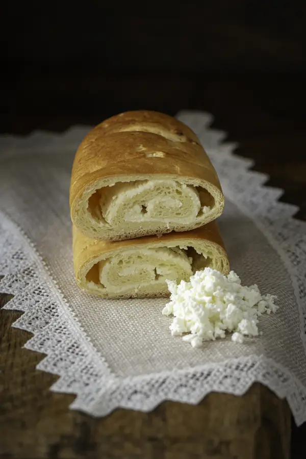 Bezlepkový závin s tvarohovou náplňou 280g